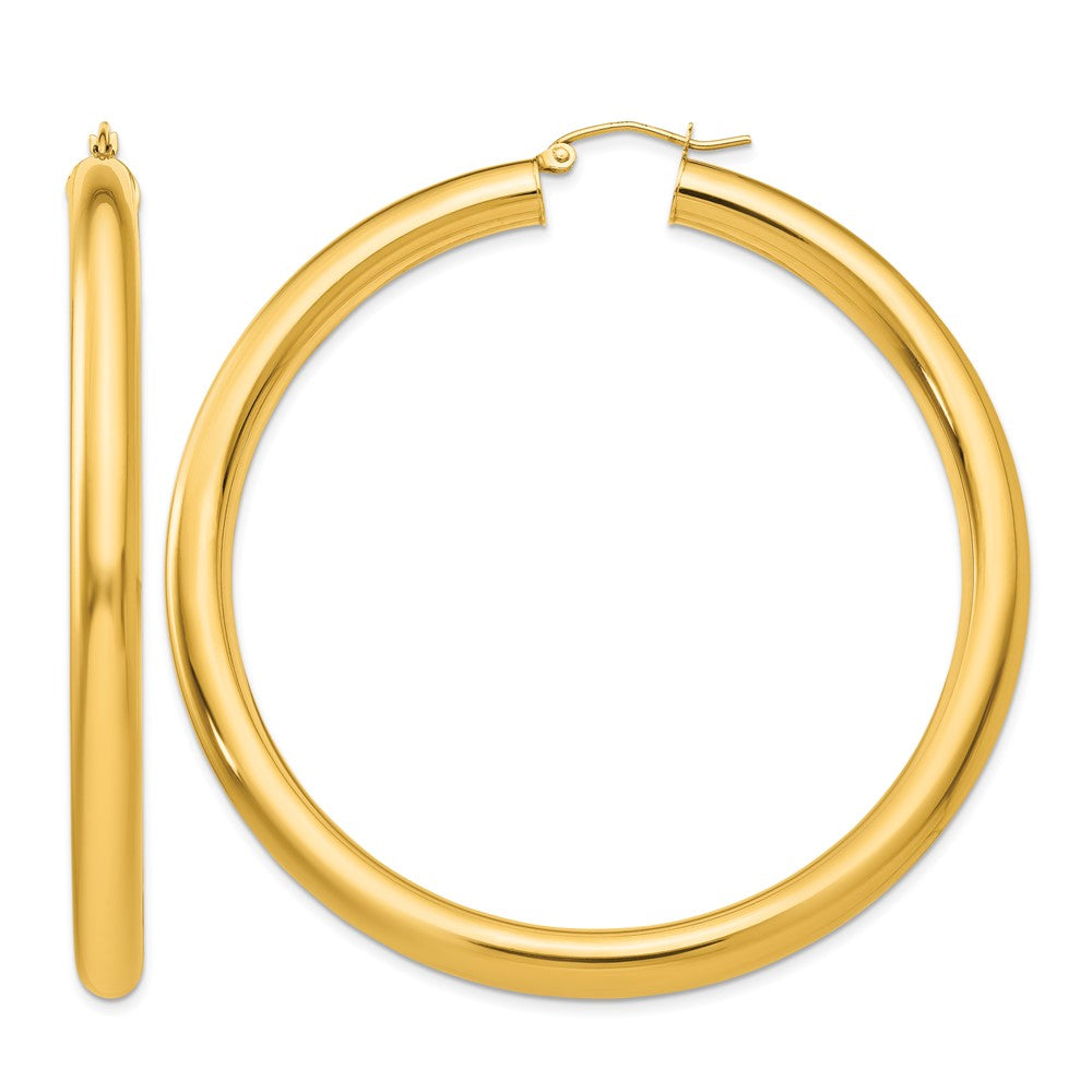 10k Polished 5mm Lightweight Hoop Earrings
