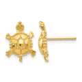 10k Turtle Post Earrings