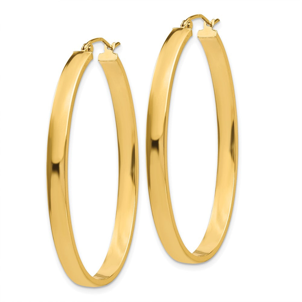 10k Lightweight Oval Hoop Earrings