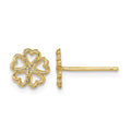 10k Five Hearts Circle Post Earrings