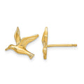 10K Polished Seagull Post Earrings