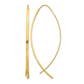 10k 1.75mm Square Tube Wire Threader Earrings
