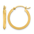 10k Polished Hoop Earrings