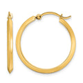 10k Polished Hoop Earrings