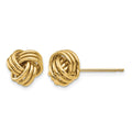 10k Polished Triple Knot Post Earrings