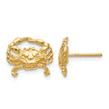 10k Crab Post Earrings