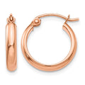 10k Rose Gold Hoop Earrings