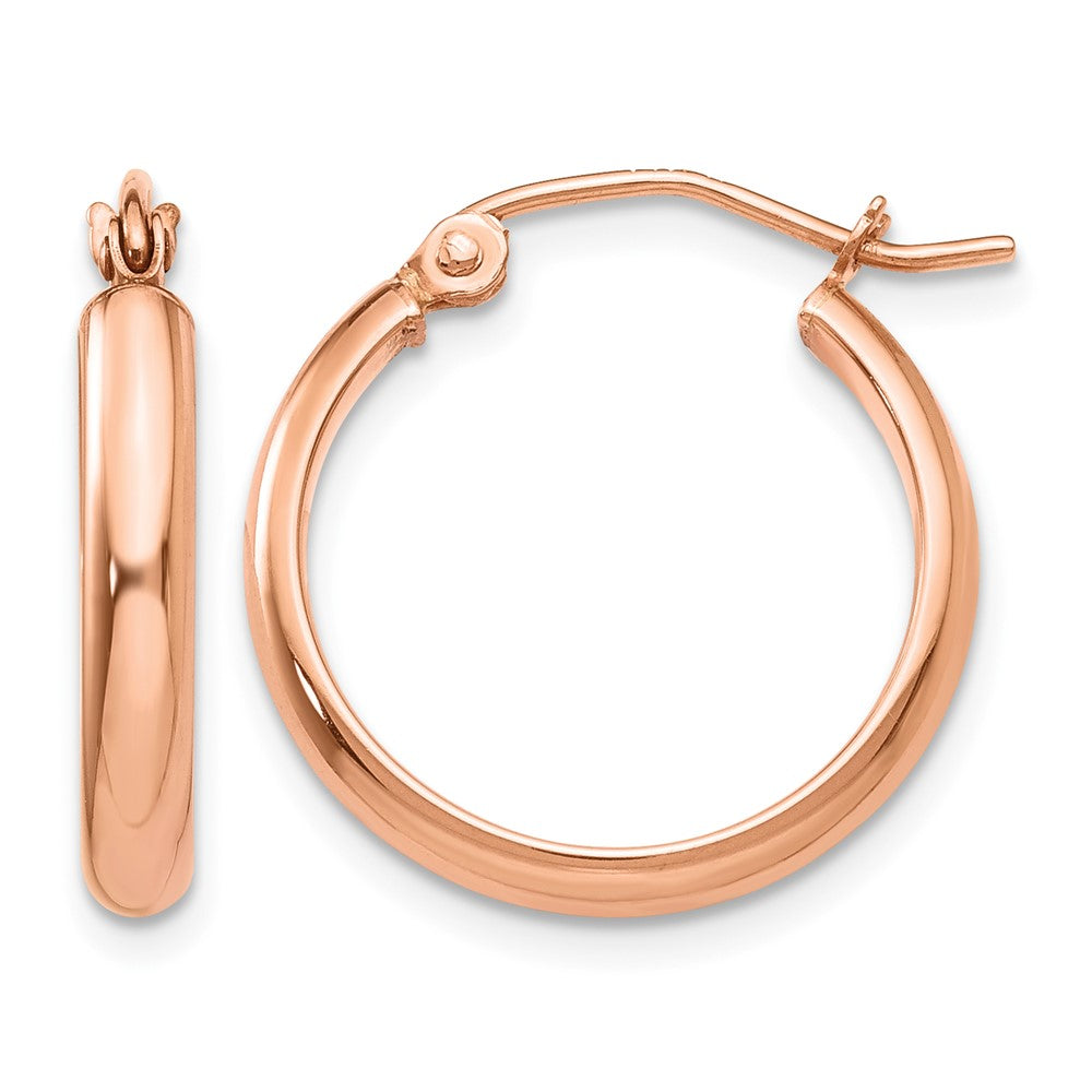 10k Rose Gold Hoop Earrings