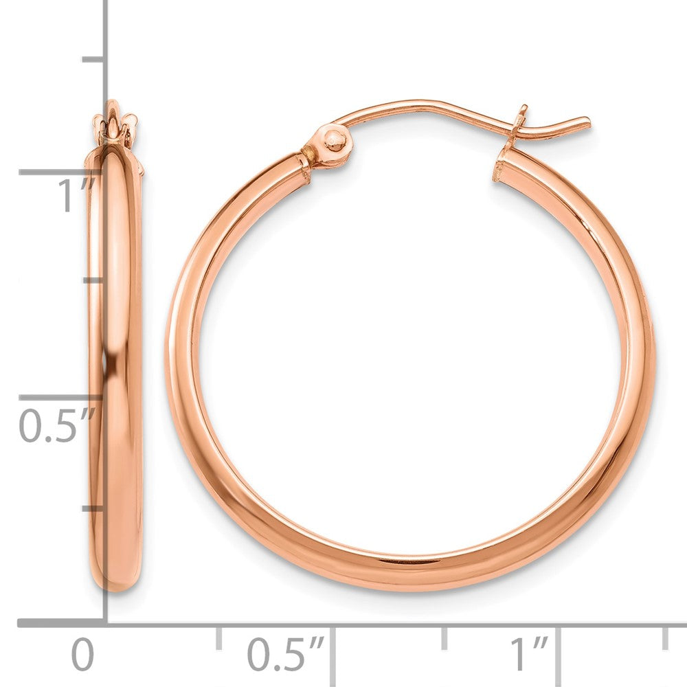 10k Rose Gold Hoop Earrings