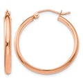 10k Rose Gold Hoop Earrings