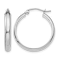 10k White Gold Hoop Earrings