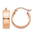 10k Rose Gold Polished Hoop Earrings