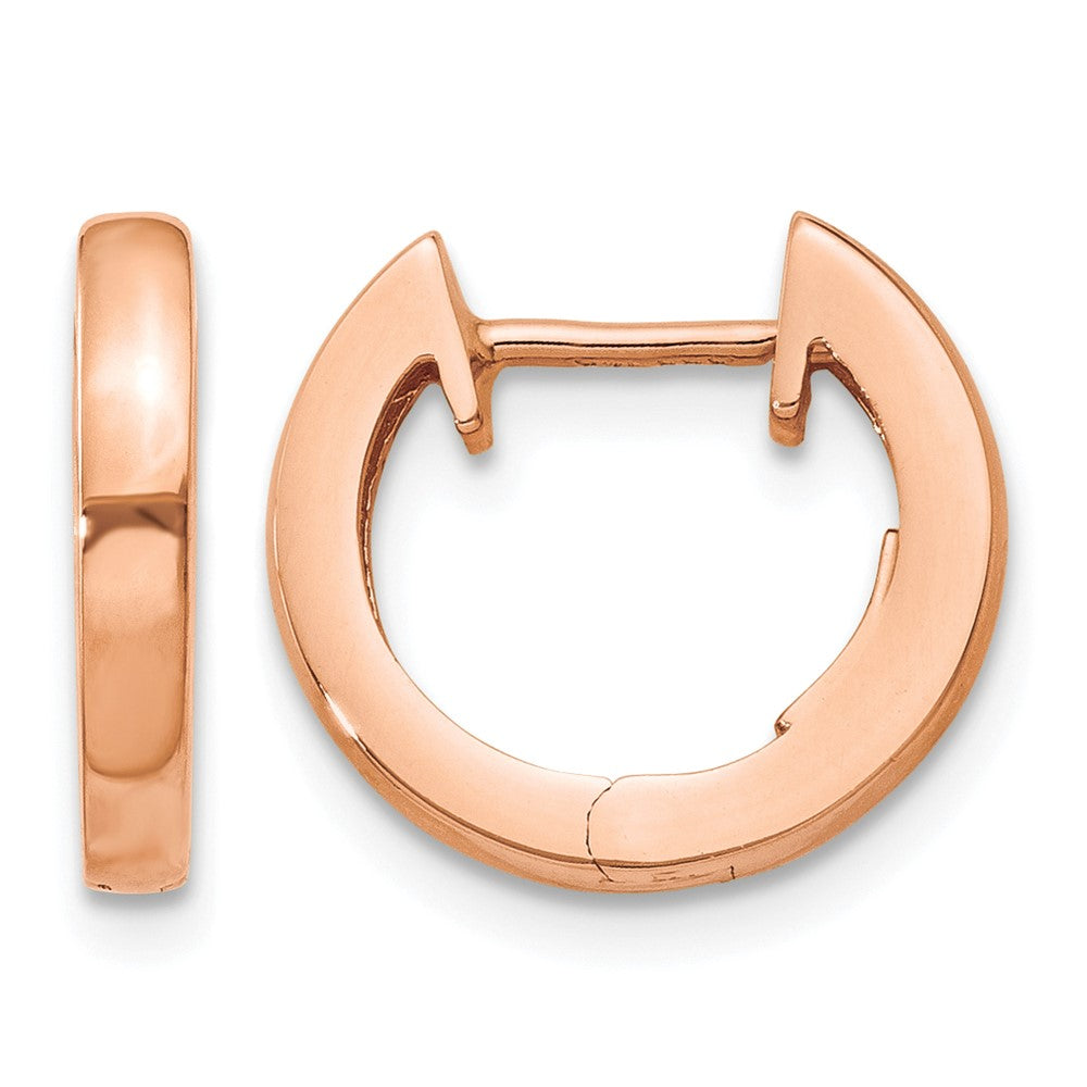 10k Rose Gold Hinged Hoop Earrings