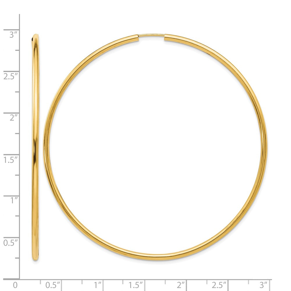 10k Endless Hoop Earrings