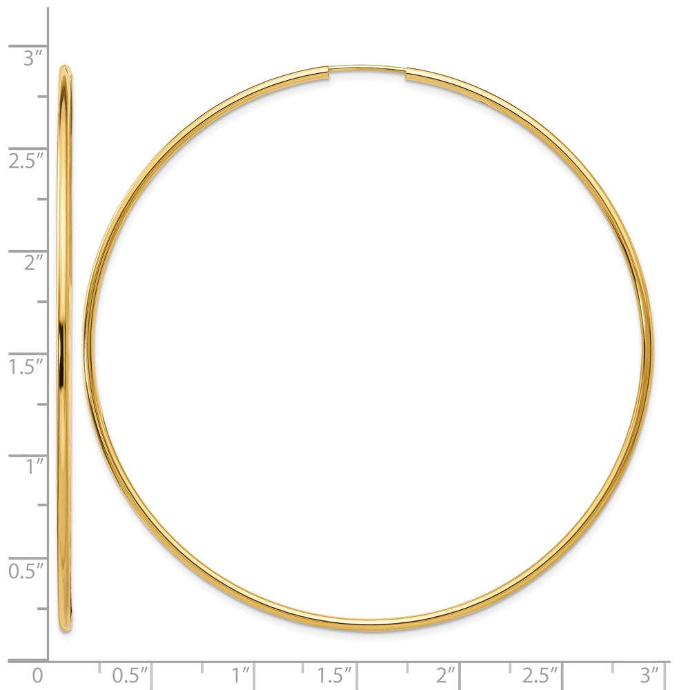 10k Endless Hoop Earrings