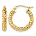 10k D/C Hoop Earrings