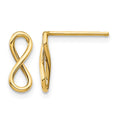 10k Polished Infinity Post Earrings