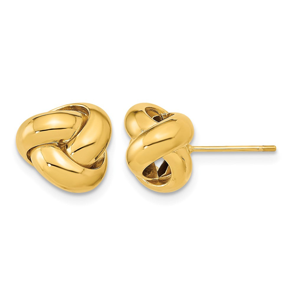 10k Polished Love Knot Post Earrings