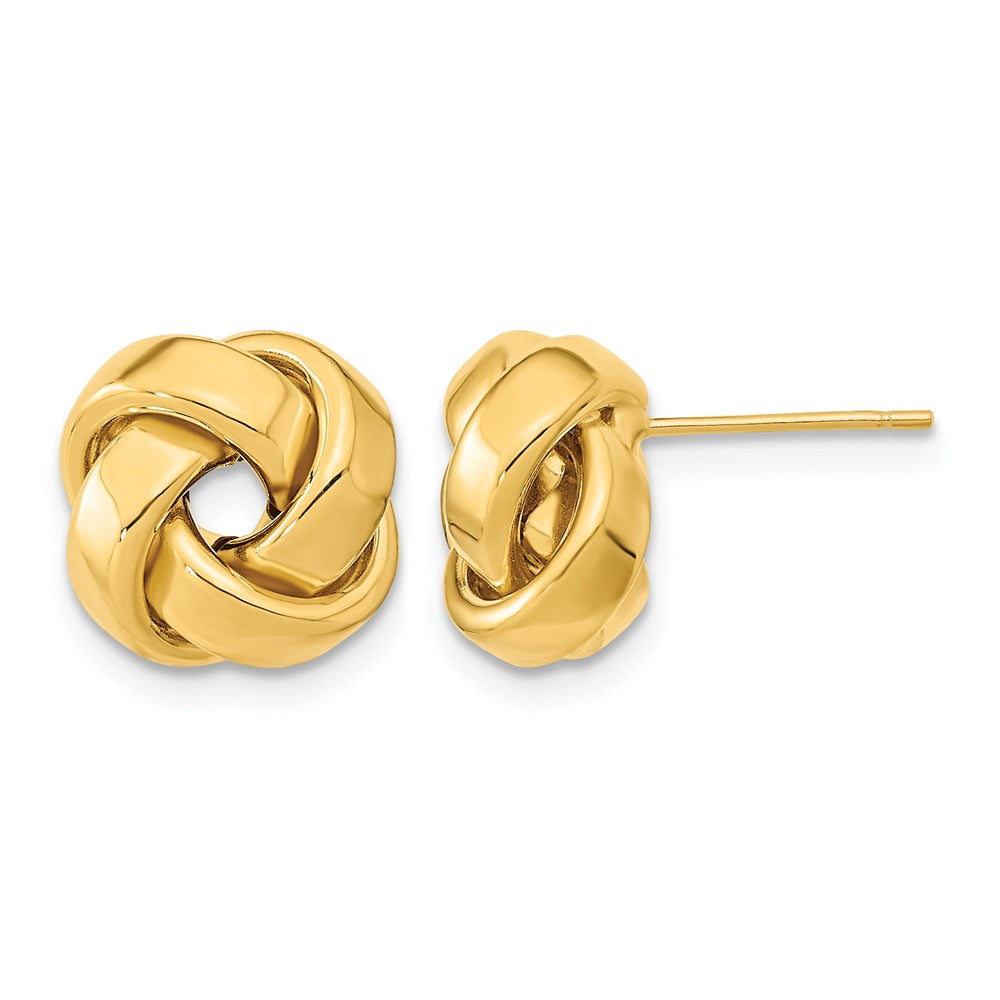 10k Polished Love Knot Post Earrings