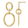 10k Yellow Gold Hoop Earrings