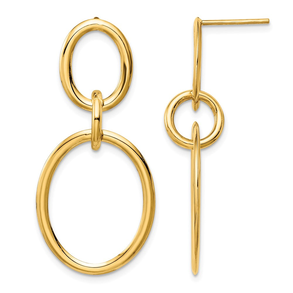 10k Yellow Gold Hoop Earrings