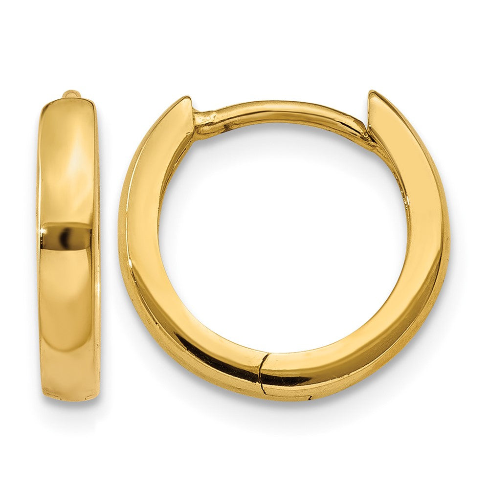 10k 1.8mm Hinged Hoop Earrings