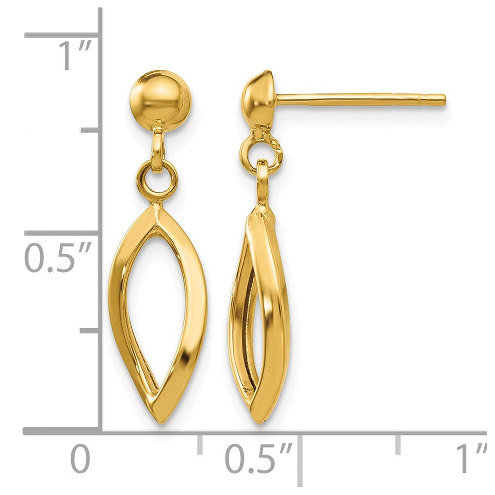 10k Post Dangle Earrings