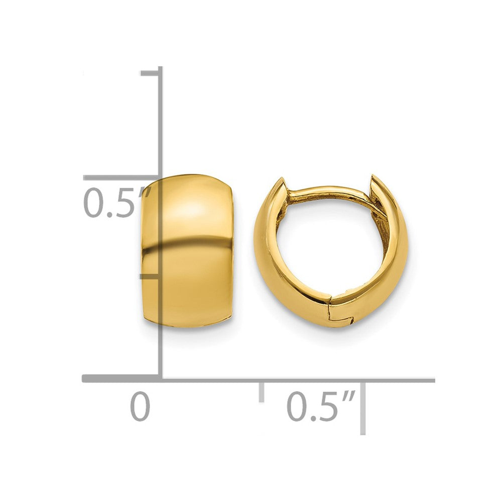 10K Hinged Hoop Earrings