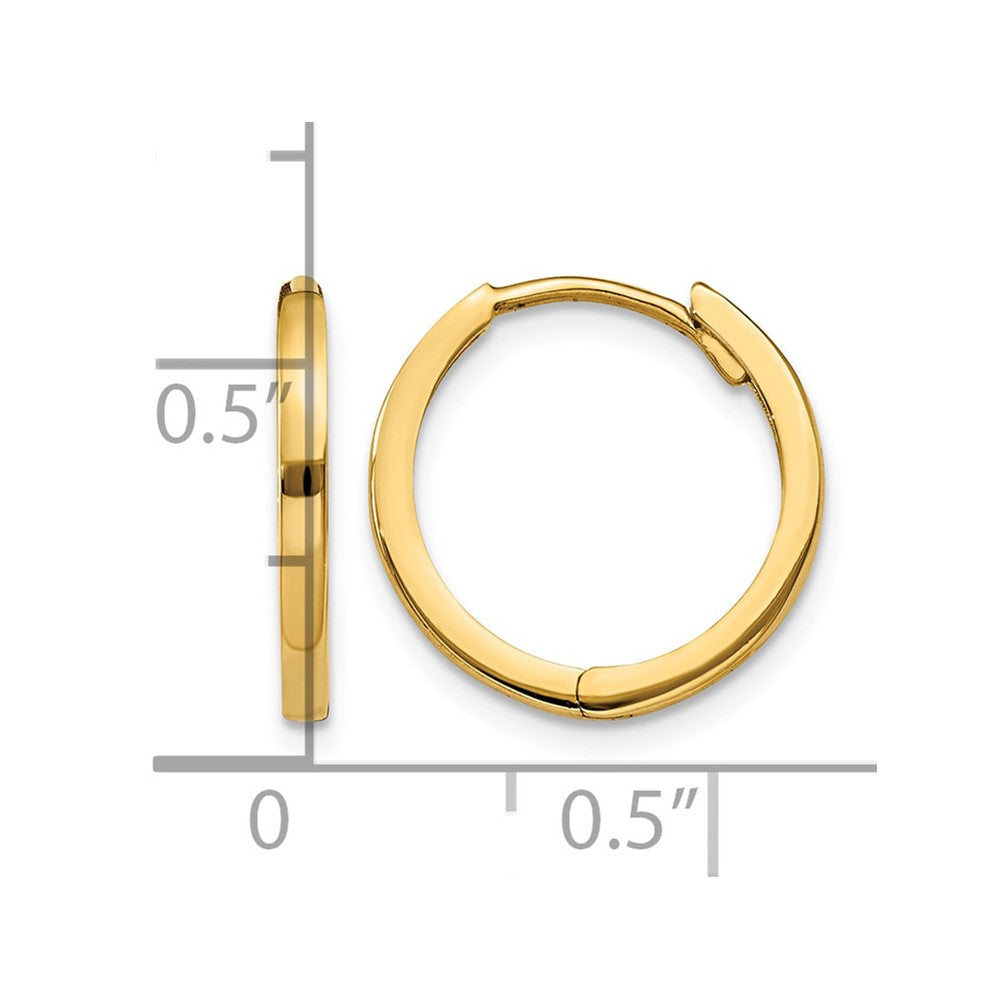 10k Hinged Hoop Earrings