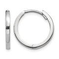 10k White Gold Hinged Earrings