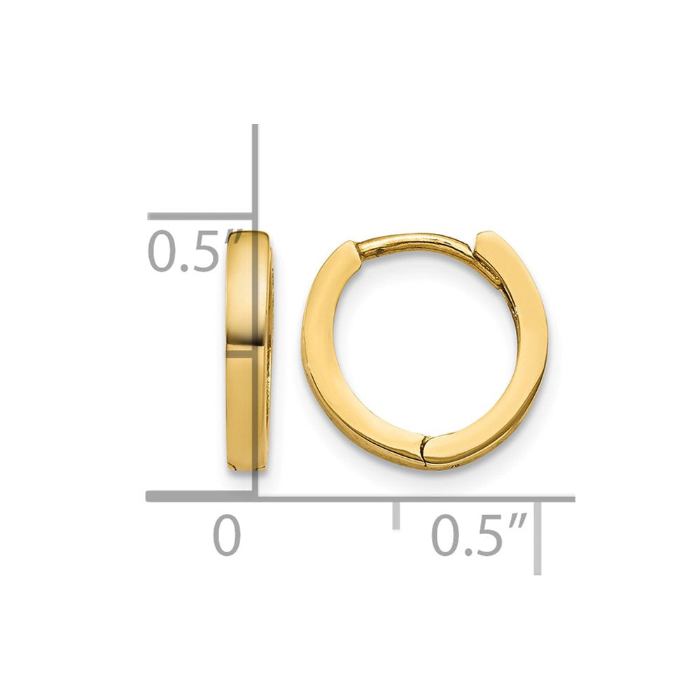 10k Hinged Hoop Earrings