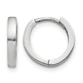 10k White Gold Hinged Hoop Earrings