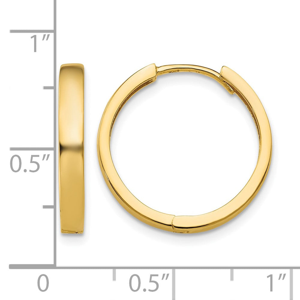 10k Hinged Hoop Earrings