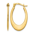 10K Polished Hoop Earrings