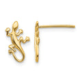 10k Polished Gecko Post Earrings