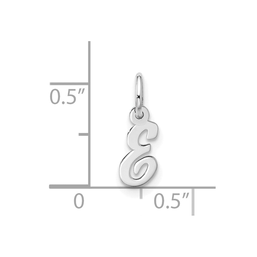 10kw Small Script Initial E Charm