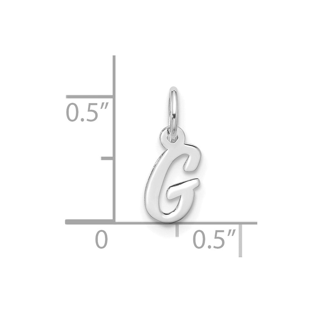 10kw Small Script Initial G Charm