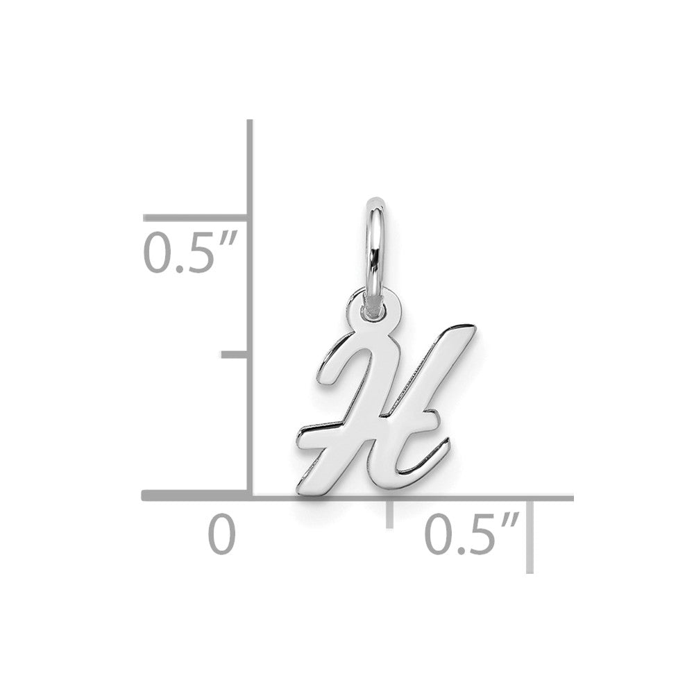 10kw Small Script Initial H Charm