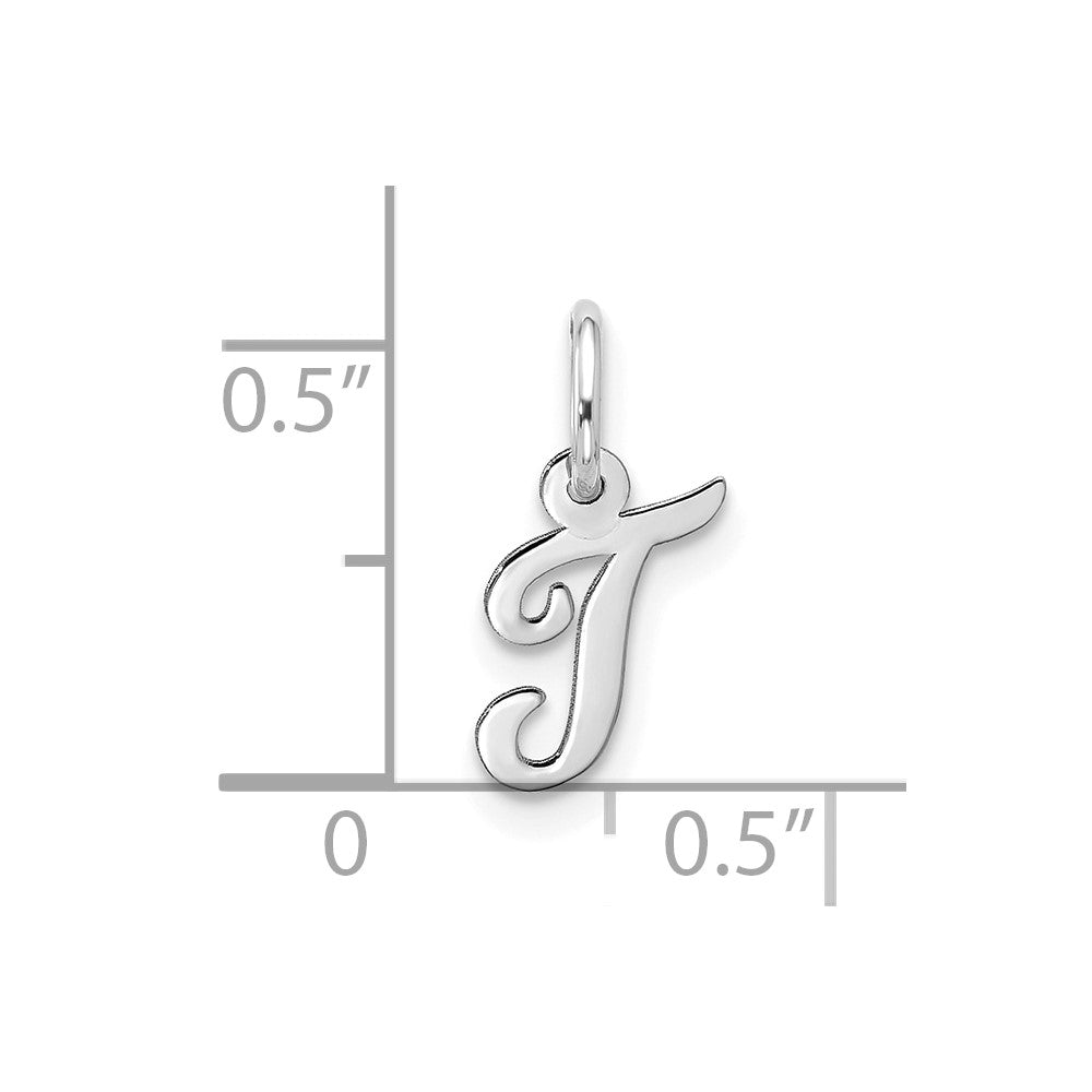10kw Small Script Initial T Charm