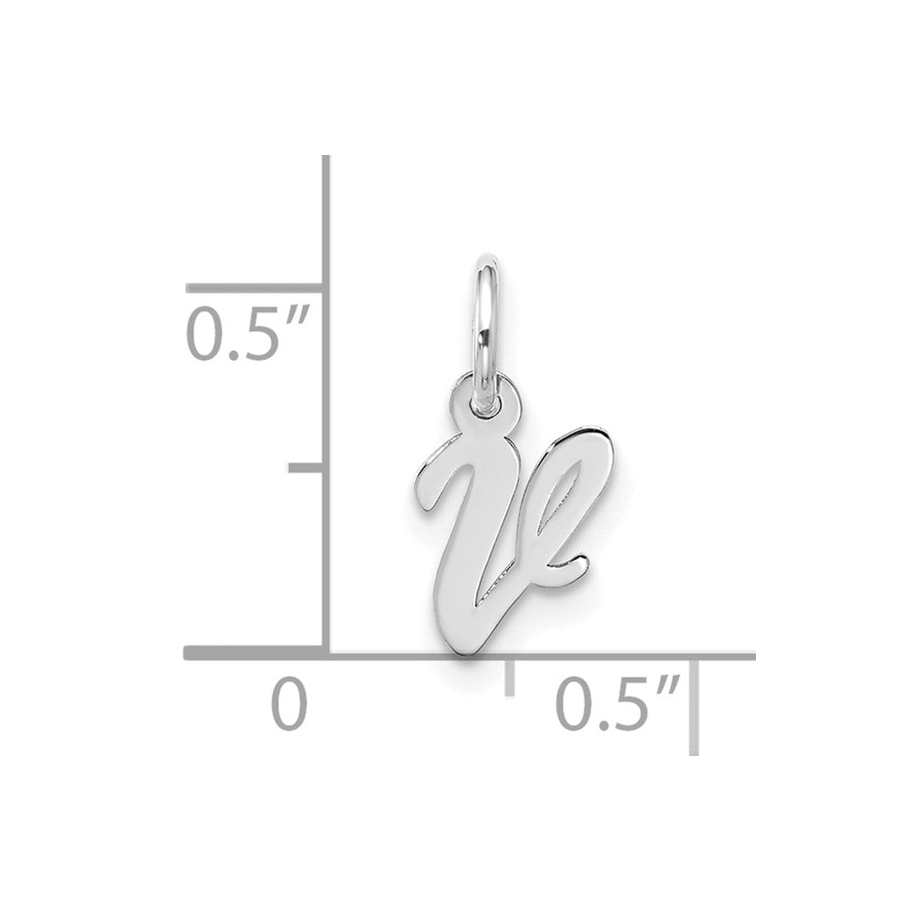 10kw Small Script Initial V Charm