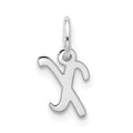 10kw Small Script Initial X Charm