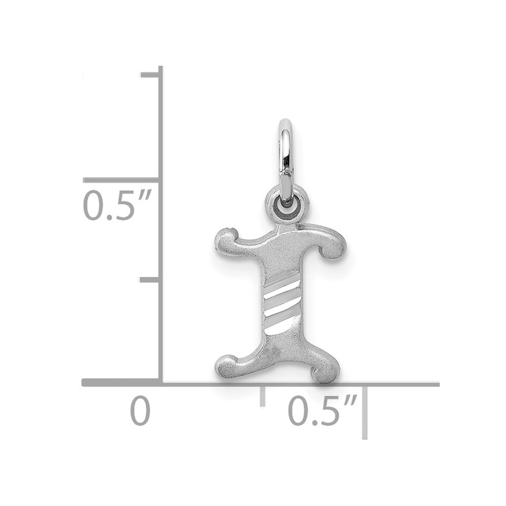 10KW Diamond-cut Initial I Charm