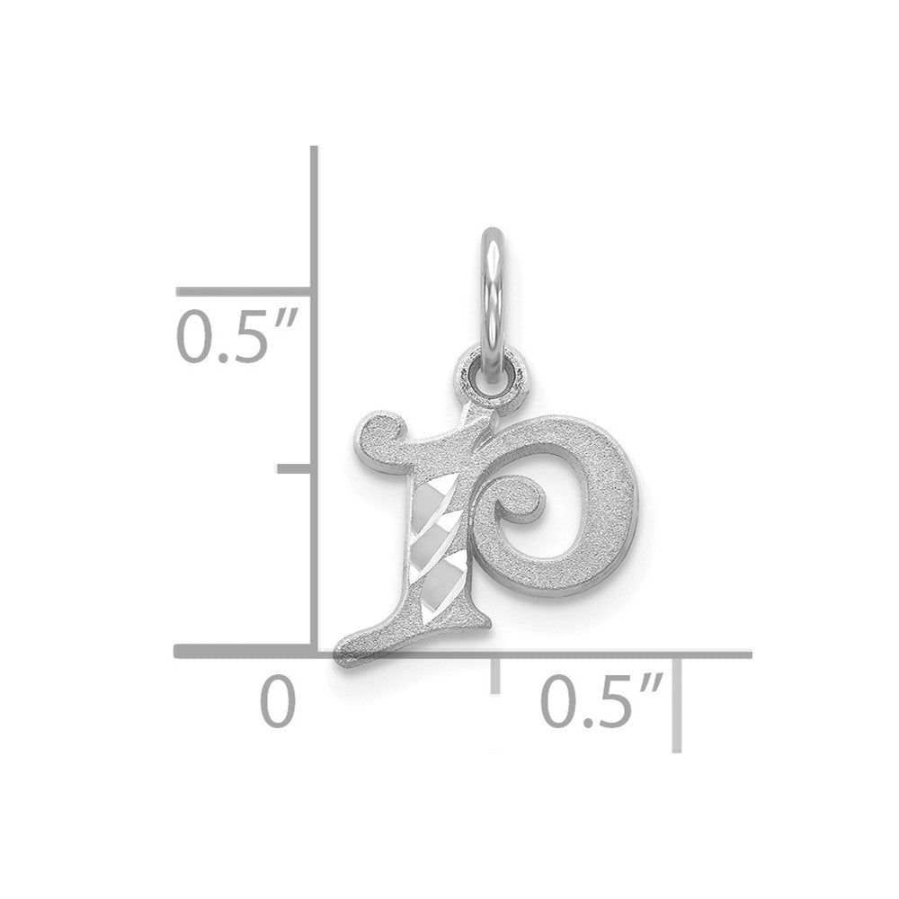 10KW Diamond-cut Initial P Charm