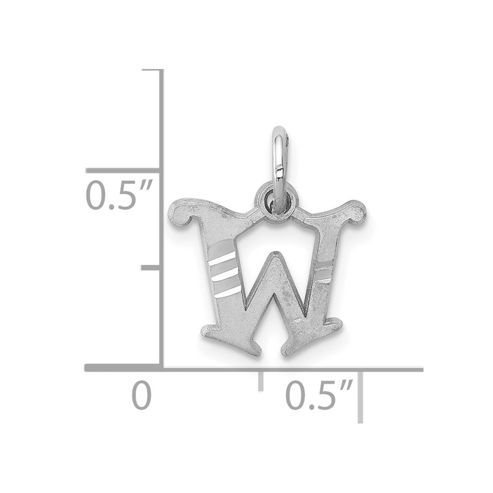 10KW Diamond-cut Initial W Charm