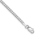 10k WG 2.2mm Flat Beveled Curb Chain