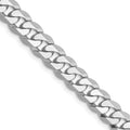 10k WG 6.25mm Flat Beveled Curb Chain