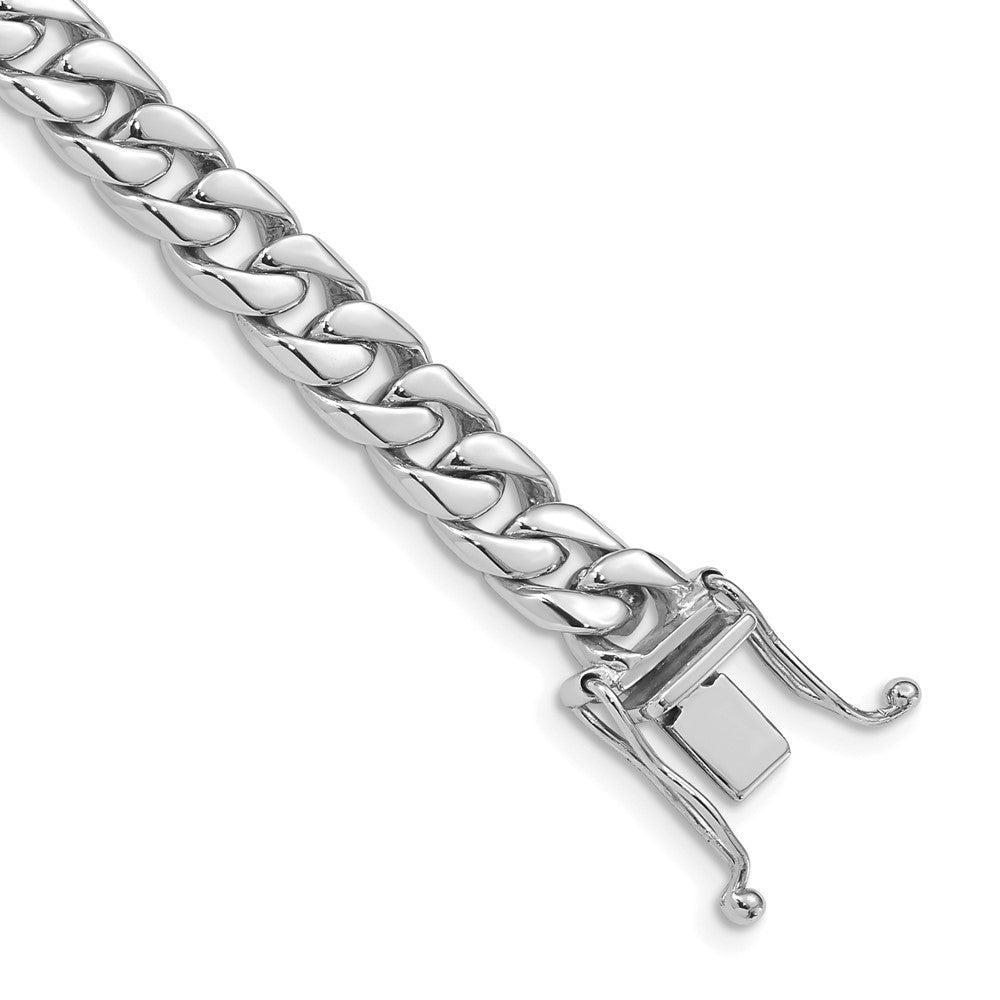 10k WG 6.8mm Hand-polished Flat Beveled Curb Link Chain