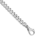 10k WG 8mm Hand-polished Fancy Link Chain