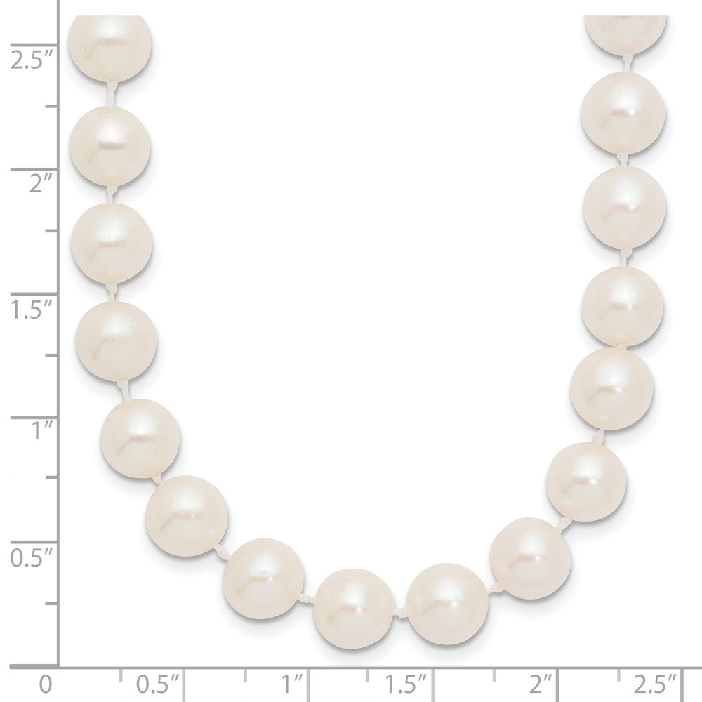10k 8-9mm White Near Round Freshwater Cultured Pearl Necklace