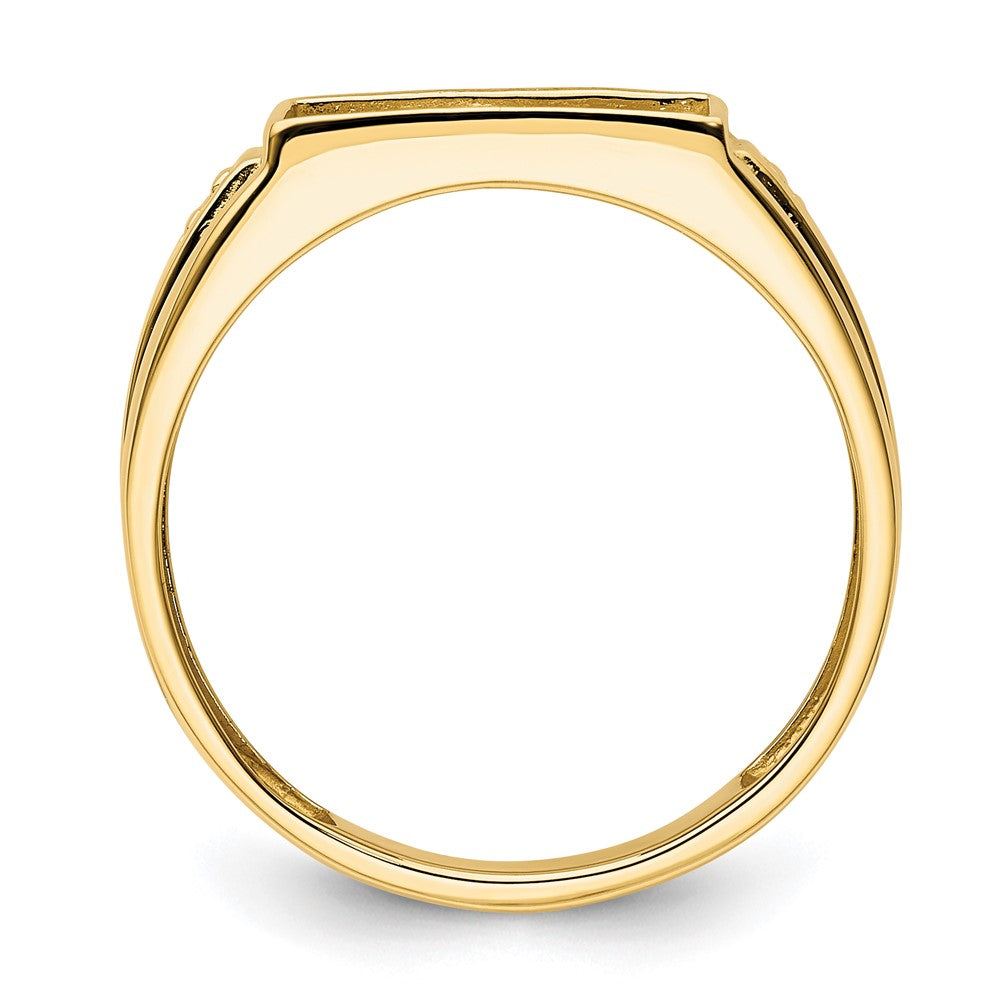 10k Gents Polished Ring Mounting